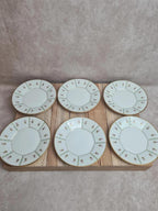 Lot de 6 tasses et soucoupes anciennes Limoges Drb – Art Déco doré 🌸