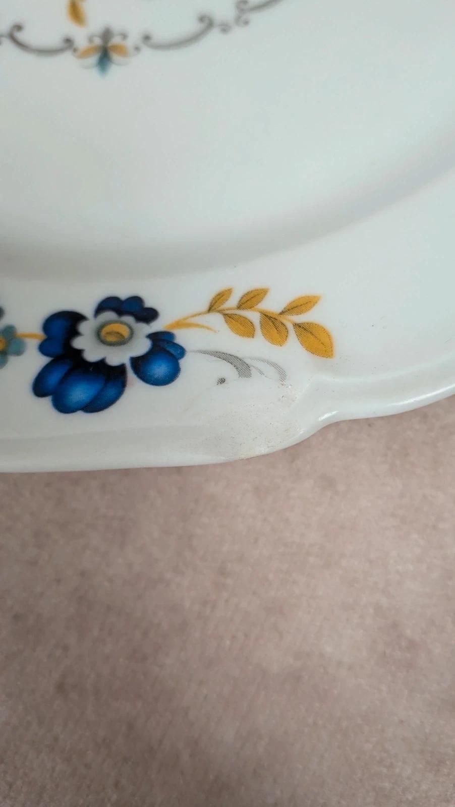 Lot de 5 assiettes à dessert anciennes Limoges U.l.i.m