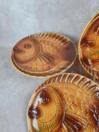 🐟 Lot de 6 grandes assiettes poissons Sarreguemines vintage