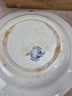 Lot de 6 assiettes creuses dépareillées vintage Terre de Fer & faïence ancienne