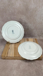 Lot de 2 assiettes plates Lunéville – modèle The Cottage