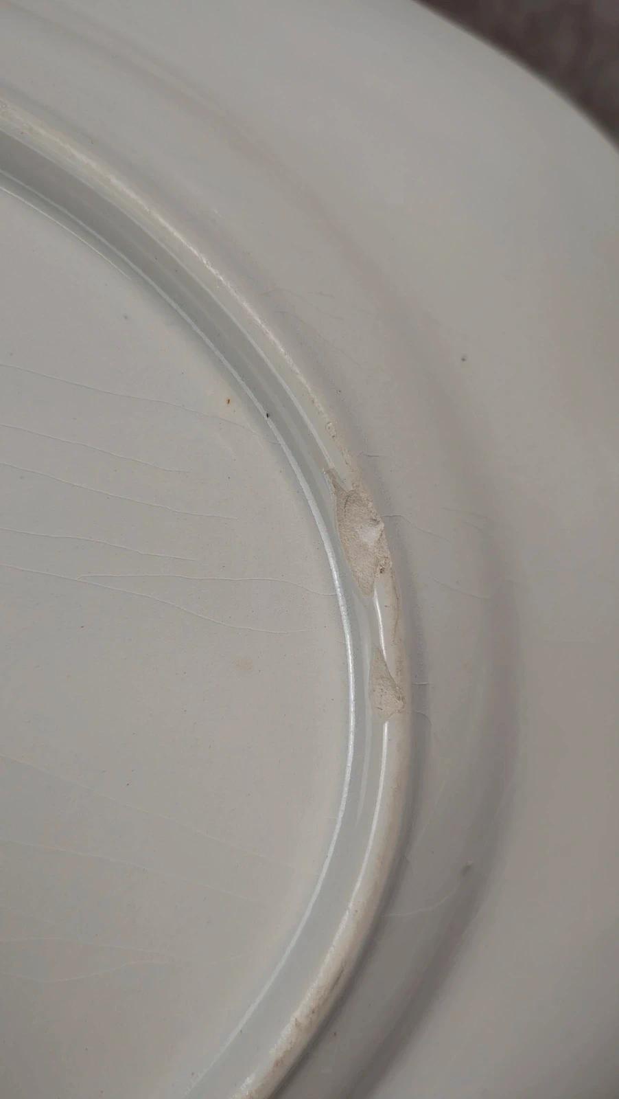 Plat ovale ancien Lunéville – Modèle The Cottage –