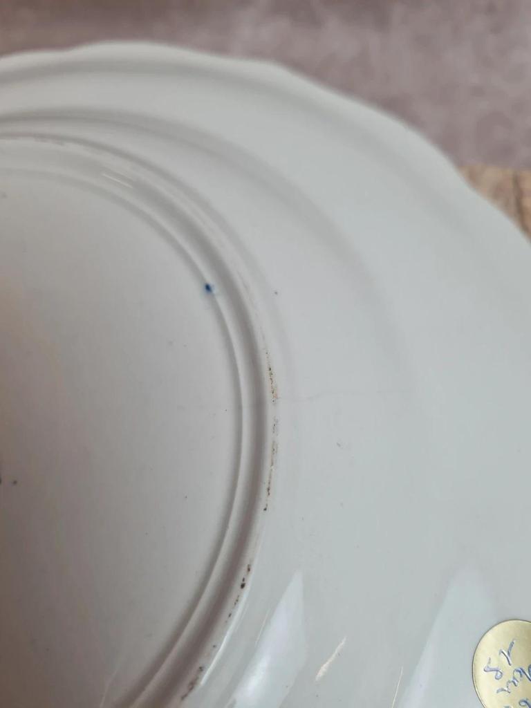 Paire d’assiettes Gien modèle Rouen bleu – décor classique 💙