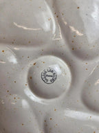 Grand plat à huîtres Salins-les-bains France vintage 41 cm