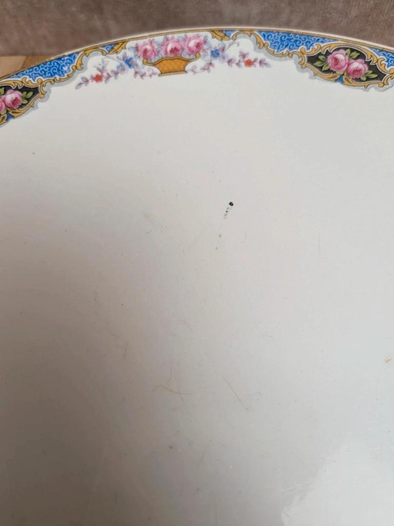 Service à gâteaux vintage Digoin Sarreguemines – 1 plat + 10 assiettes à dessert