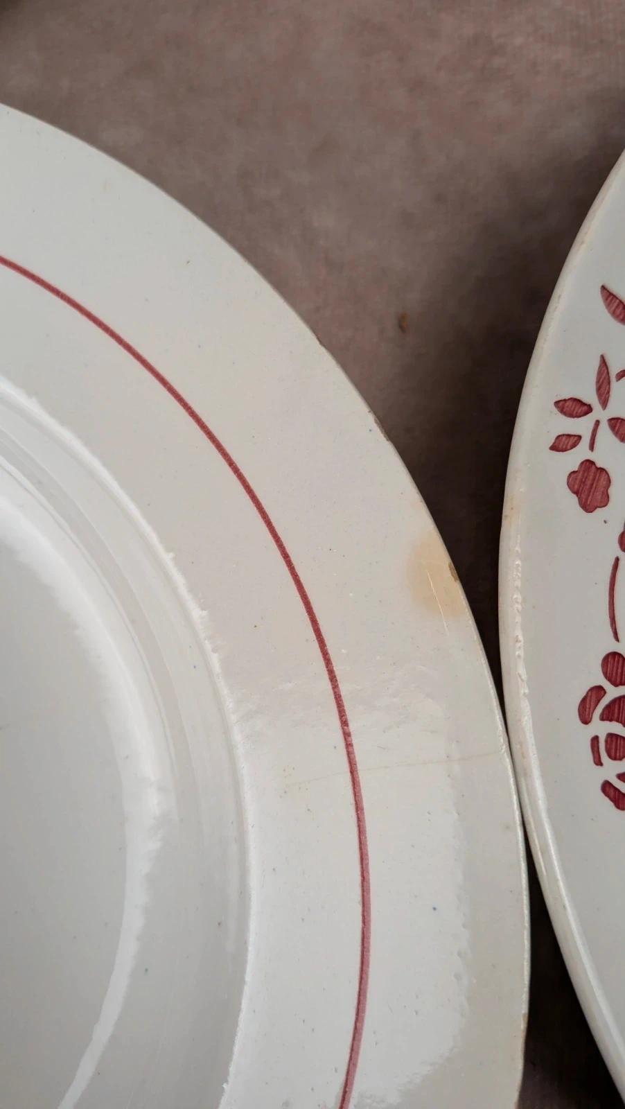 Lot de 4 assiettes creuses Saint-amand modèle Marcel