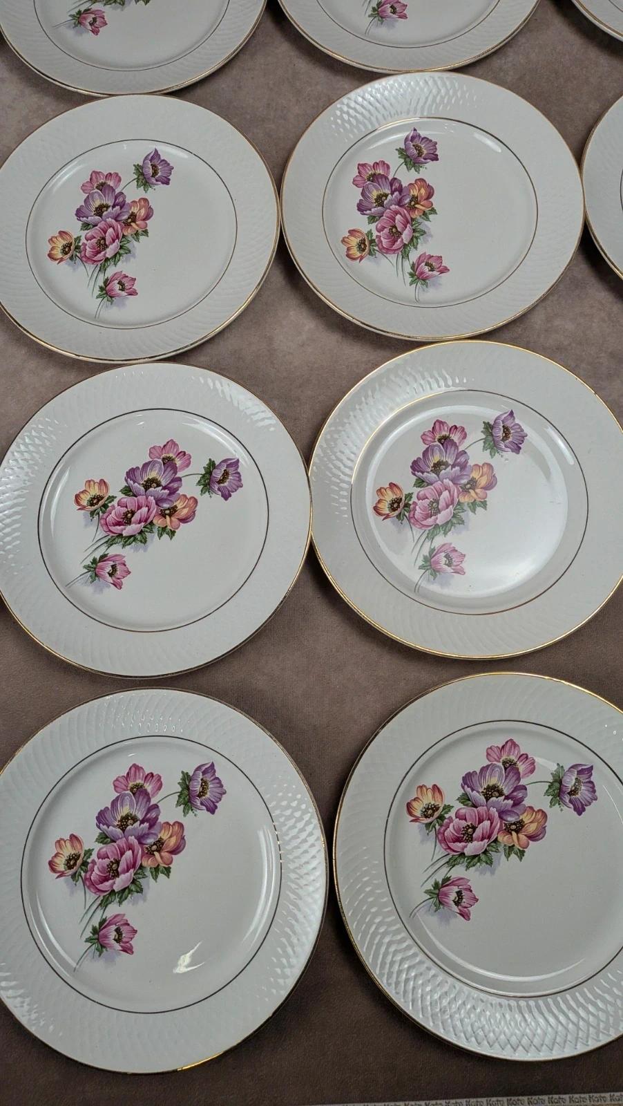 Lot de 16 assiettes plates Trieste – Moulin des Loups