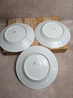 Lot de 3 assiettes plates vintage en porcelaine Jugoporcelan – Yougoslavie