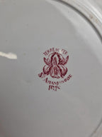Plat rond ancien Saint-amandinoise – Modèle Iris – Terre de fer