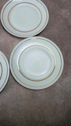 Lot de 6 assiettes plates anciennes porcelaine française