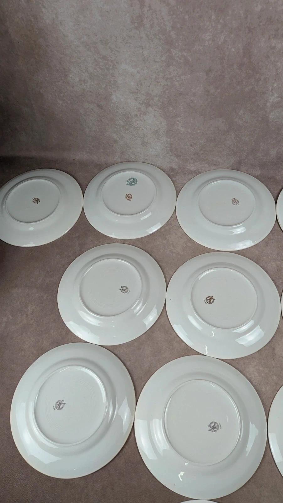 Lot de 16 assiettes plates Trieste – Moulin des Loups