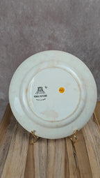 Plat ancien Gien Venise Poitevine peint à la main