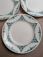 Lot de 7 assiettes plates terre de fer Moulin des Loups Fti 22