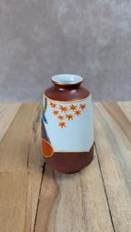 Vase miniature asiatique – décor samouraï