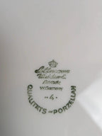 Lot de 6 assiettes Seltmann Weiden Bavaria Theresia rouge