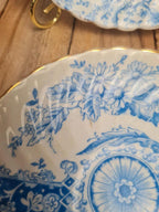 Lot de 2 coupelles anglaises T&k 🇬🇧 décor bleu – Registered Number 178785