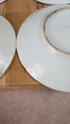 Lot de 6 tasses anciennes Vieux Paris et leurs 6 soucoupes dorées