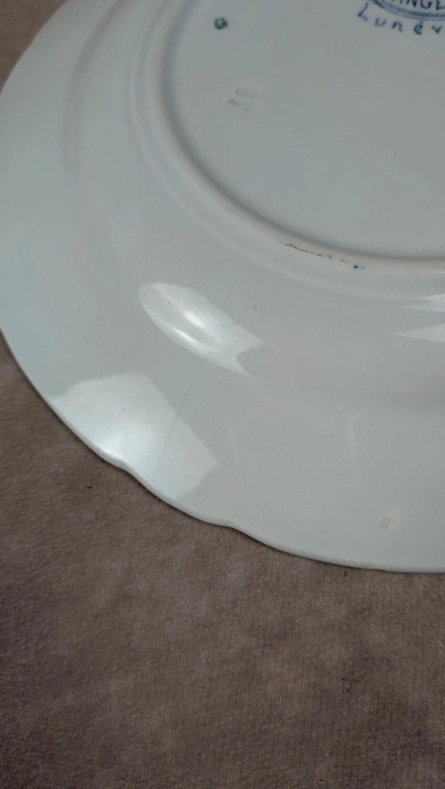 Lot de 4 assiettes à dessert Lunéville – Modèle Angèle