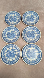 Lot de 6 assiettes à dessert Lunéville – modèle The Cottage