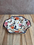 Vide-poche / ravier Mason's Mandalay – Terre de fer anglaise – Décor polychrome et dorure