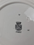 Série complète 12 assiettes parlantes Digoin Sarreguemines, terre de fer, Les Fleurs vintage