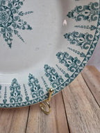 Assiette creuse Terre de fer Gien modèle Annam ancienne