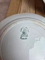 Lot 3 assiettes creuses Terre de Fer A. Lebacqz & M. Bouchart Floral