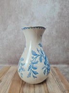 Grande cruche ancienne faïence bleu et blanc – style Sarreguemines / Creil-montereau – 29 cm