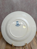 Assiette ancienne Terre de Fer Gien modèle Cyclamen