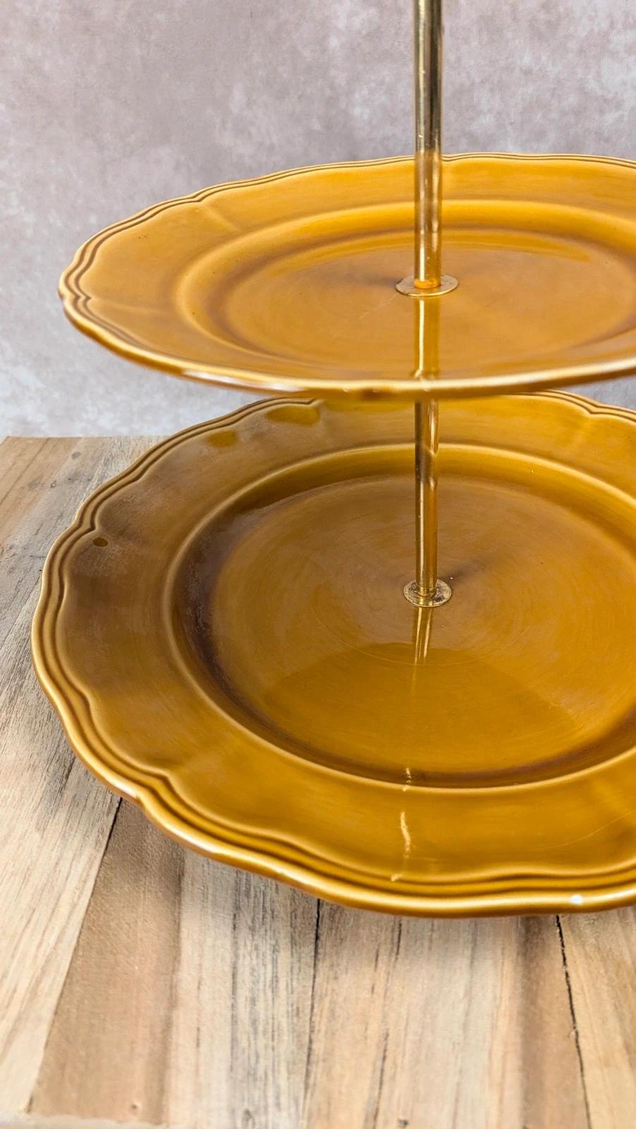 Serviteur 2 étages Lunéville Louis Xv Honey