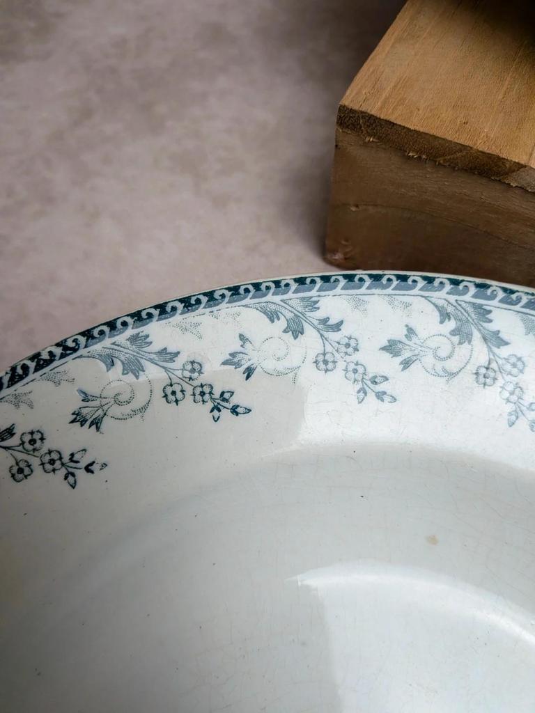 Lot de 4 assiettes creuses Terre de Fer Montigny Gien