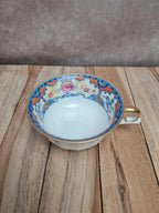 Tasse ancienne porcelaine Kpm Berlin années 1920 décor floral doré