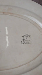 Lot de 2 plats anciens Badonviller – Modèle Louise