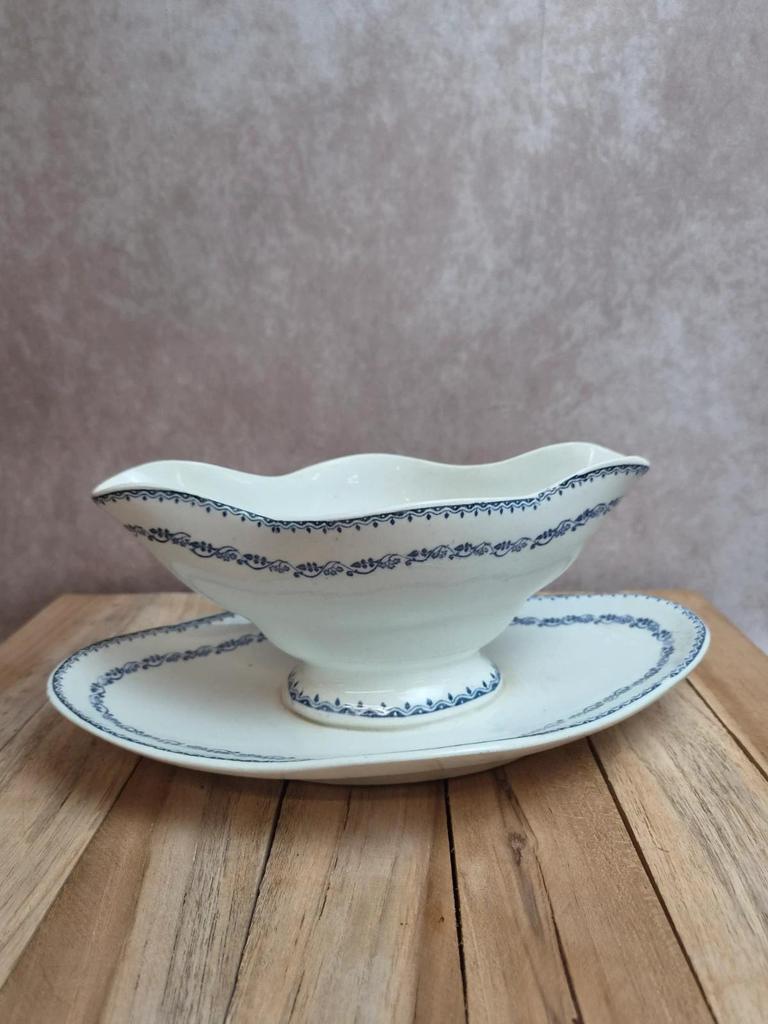 Grande saucière ancienne Gien – Terre de Fer – modèle Dreux