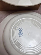 Lot de 6 assiettes terre de fer Clairefontaine – modèle Iris – fin Xixe