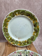 Lot de 6 assiettes à dessert en barbotine Saint-amand-les-eaux – Décors fruits