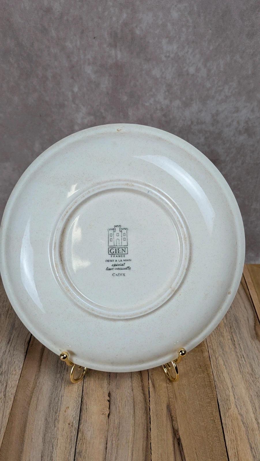 Petite assiette ancienne Gien Modèle Cadix