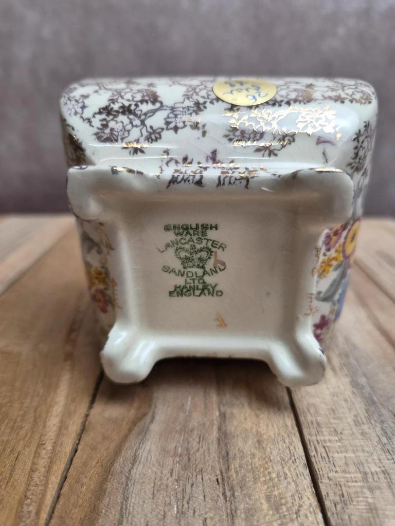 Sucrier anglais ancien English Ware Lancaster Sandland