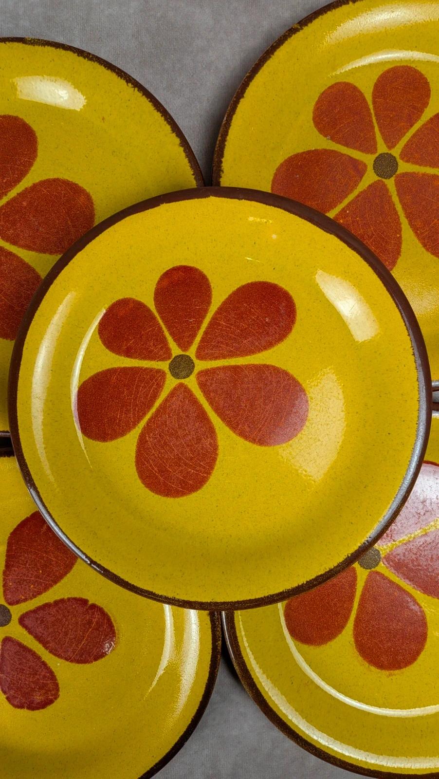 Lot de 8 assiettes plates Saint-clément vintage