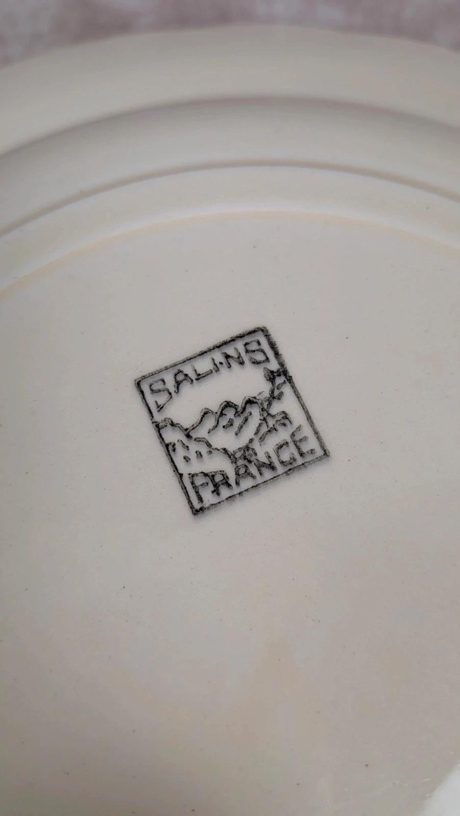 Lot de 5 assiettes creuses Salins décor oiseaux