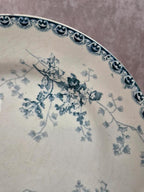 Lot de 2 assiettes plates anciennes Terre de Fer – Hippolyte Boulenger & Cie – modèle Roscoff