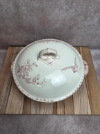 Petite soupière ancienne Sarreguemines modèle Favori rose – Terre de fer