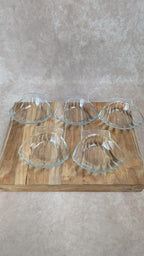 Lot de 5 coquilles en verre Sovirel France