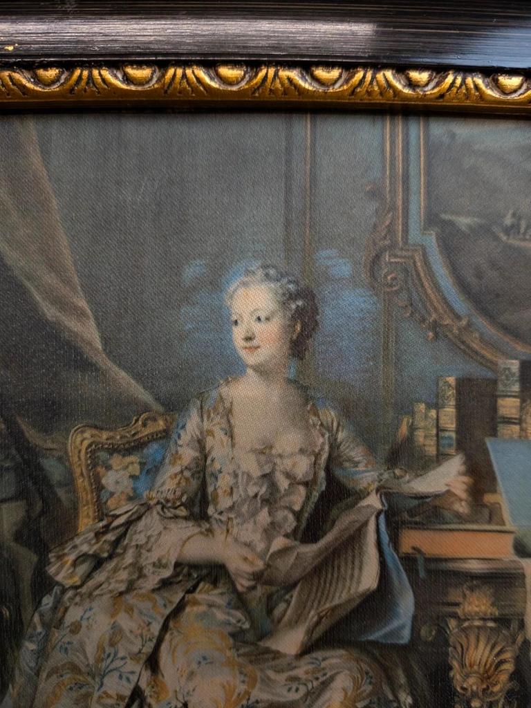 Cadre vintage Madame de Pompadour – impression sur tissu
