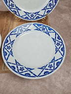 Lot de 4 assiettes à dessert Kg Lunéville – Modèle Lucien