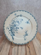 Assiette ancienne Terre de Fer Sarreguemines modèle Carmen Xixe 🌿🦋