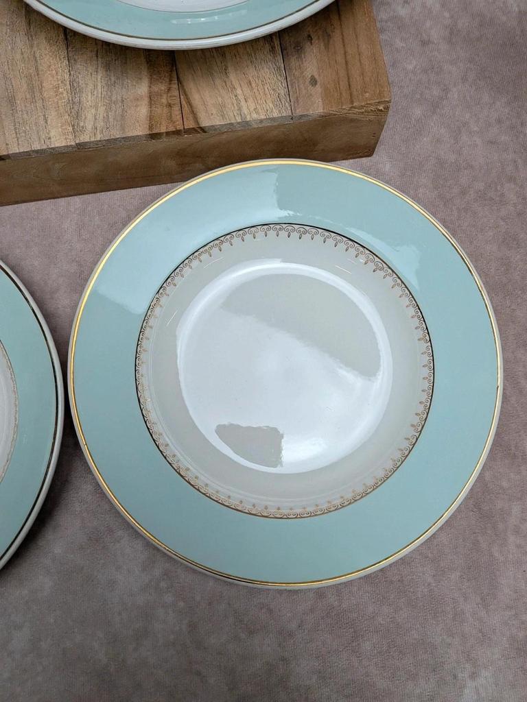 Lot de 4 assiettes creuses Lunéville modèle Senlis