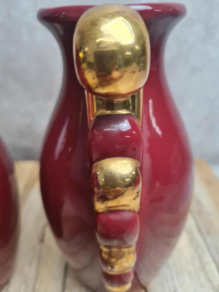 Paire de vases vintage Pl France – manufacture Poët-laval – modèle V38 bis 🌺
