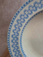 Grande assiette creuse ancienne anglaise B.p.w.&m. Milan – Terre de fer