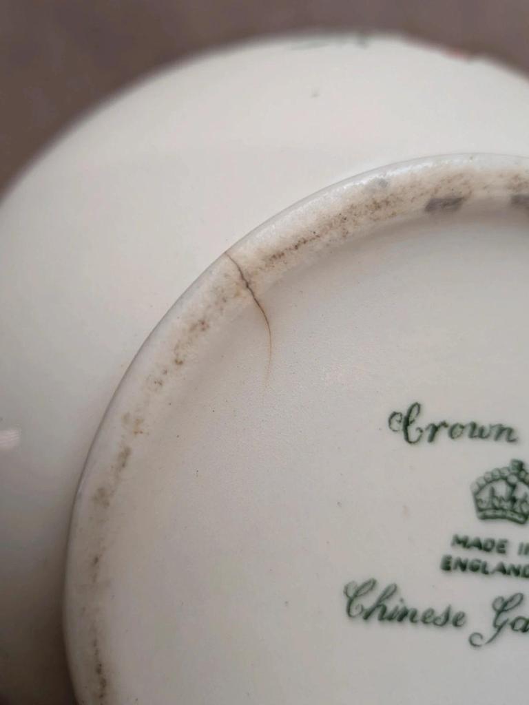 Ensemble théière et pot à lait vintage Crown Ducal Chinese Garden – Angleterre